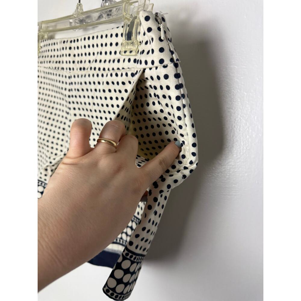 J. Crew Factory Stretch Polka Dot Chino Shorts Twee Hipster Minimalist Women's 4 - Picture 4 of 8